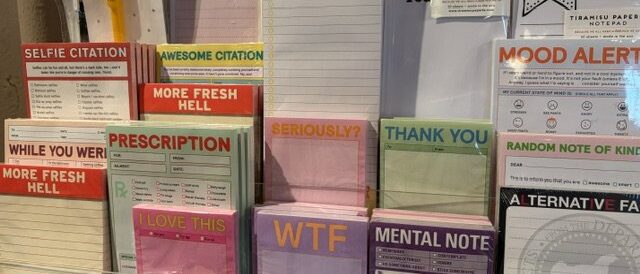 Funny and snarky notepads Funny and snarky notepads at Paper Trails